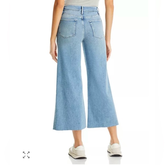 Frame Le Palazzo High-Rise Crop Wide Leg Jeans 25 Galeston - Picture 2 of 14